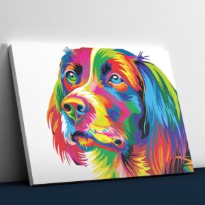 Abstract Colorful Dog