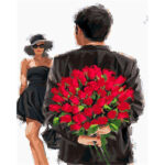 Man Bring Red Rose for his Lover