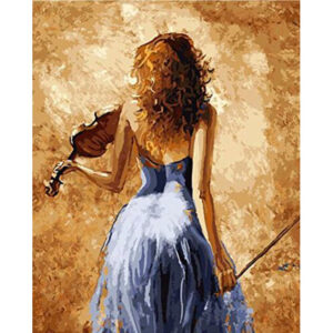 Girl Holding Violin