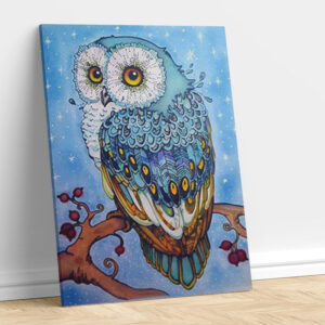 Abstract Owl On Branch