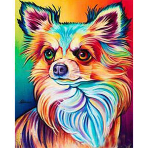 Abstract Colorful Fox