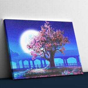Romantic Tree in Moonlight