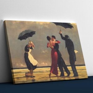 Couple Dancing under the Umbrella