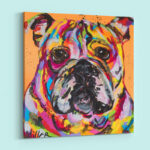 Abstract Dog with Multi Color